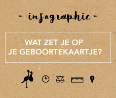 Wat Zet Je Op Een Geboortekaartje Infographic Lief Leuk Eige