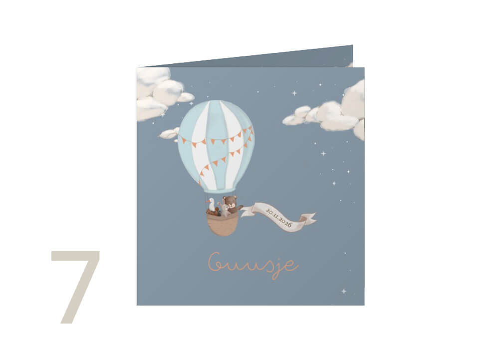 geboortekaartjes-trends-jongen-beer-parade-dieren-luchtballon-zoon