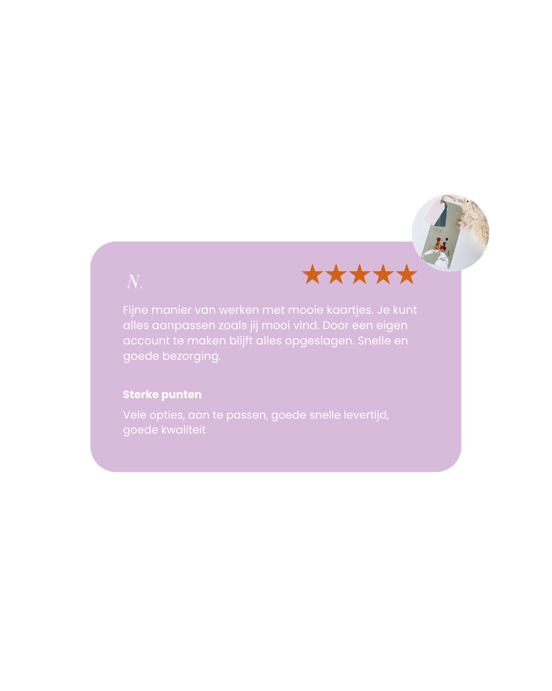 review_5_sterren_top_service_lief_leuk_en_eigen